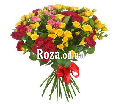 Букет із 23 кущових троянд