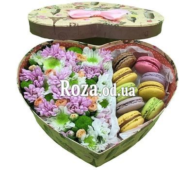 Цветы с макарунами