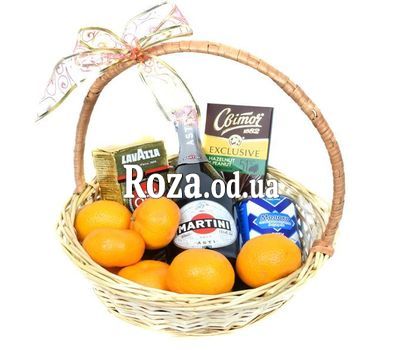 Basket Fruits and Asti Martini