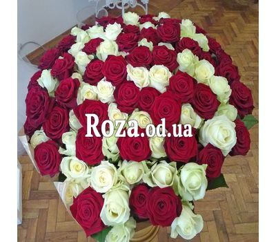 101 разноцветная роза 70 см - вид 2