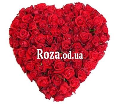 101 красная роза сердце