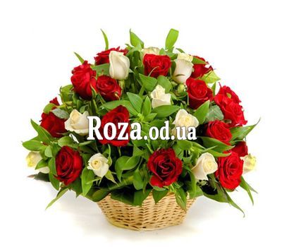 Корзина из 41 розы