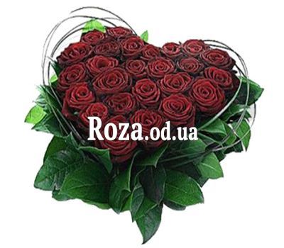 Сердце из роз