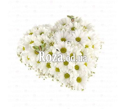 Сердце из ромашек