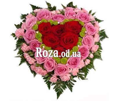 Сердце из роз