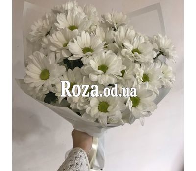 Букет із 5 ромашкових хризантем фото 1