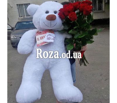 Белый мишка 1,2 м 1