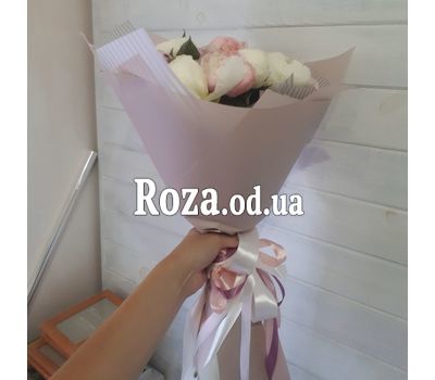 Букет белых пионов 1