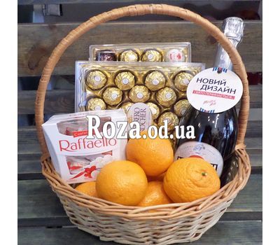 Подарочная корзина с элитным шампанским 3