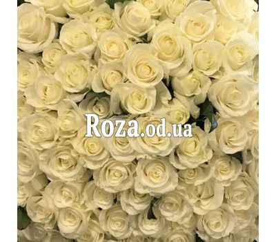 101 белая роза 70 см 1