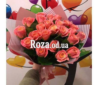 25 peach roses 6