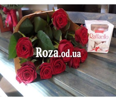 9 роз и Raffaello 1