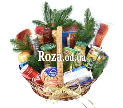 Большая новогодняя продуктовая корзина 3