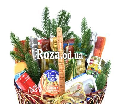 Большая новогодняя продуктовая корзина 4