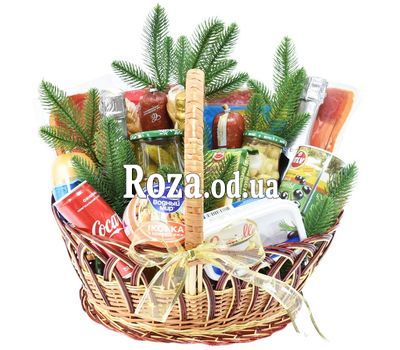 Большая новогодняя продуктовая корзина