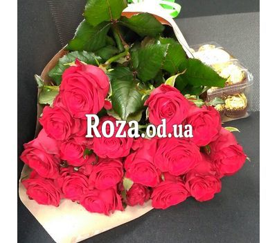 Букет из 17 красных роз 3
