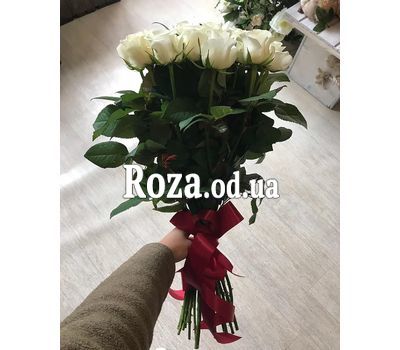 Букет из 21 белой розы 1