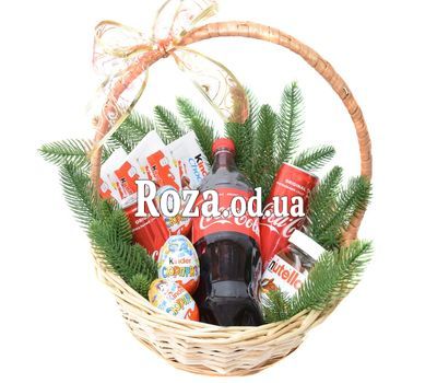 Kinder sweets basket for New Year
