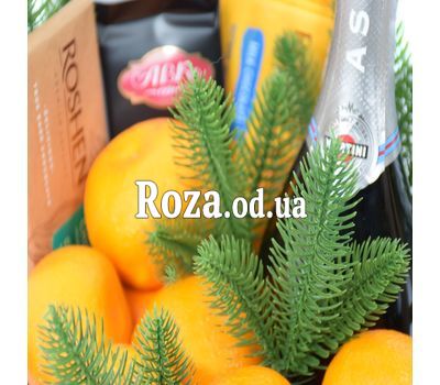 Новогодняя корзина с шампанским Martini Asti 1