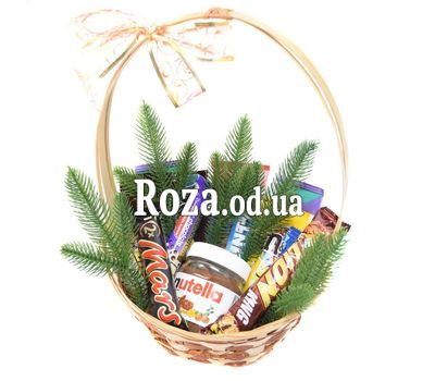 Новогодняя корзина шоколадка