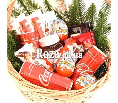 Новогодняя корзинка сладкоежки 1
