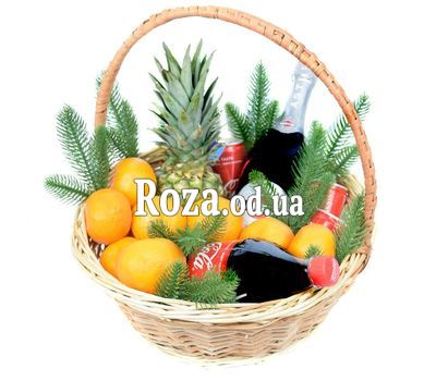 Новогодняя подарочная корзина с Asti Martini