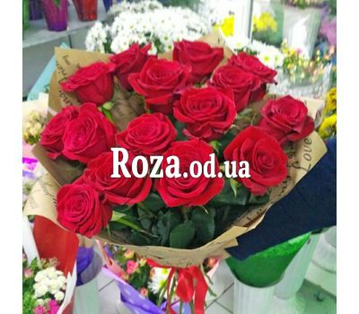 15 красных роз 6