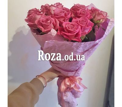 15 розовых роз 1