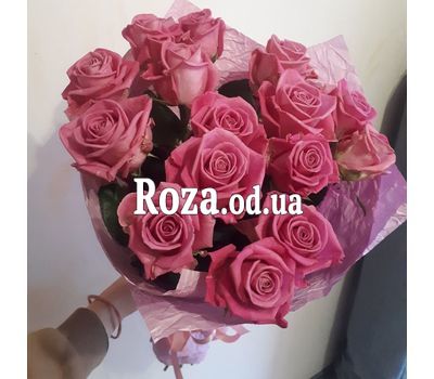 15 розовых роз 2