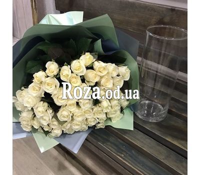 51 біла троянда 60 см 3