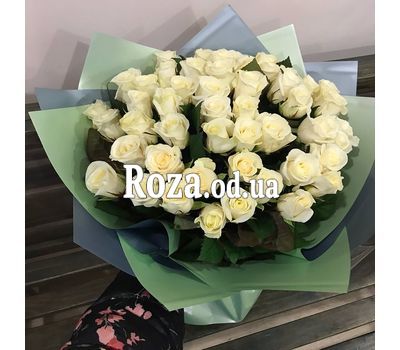 51 біла троянда 60 см 4