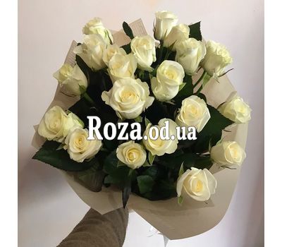 Букет из 21 белой розы 3