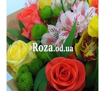 Bouquet of roses and orchids 1