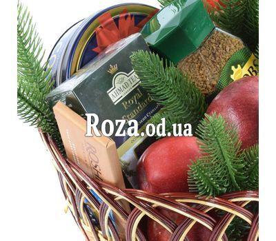 Корзинка с фруктами к Рождеству 2