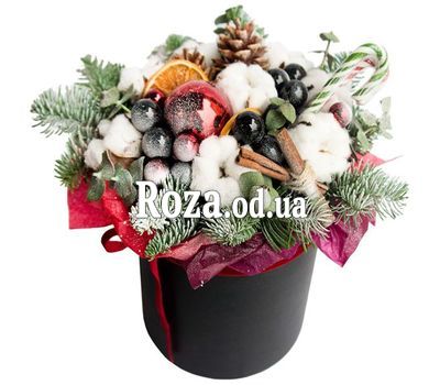 Новогодняя композиция в коробке 2