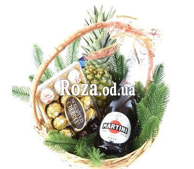 Подарочная корзина с Ferrero Rocher к Рождеству