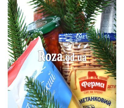 Рождественская корзинка продуктов 1