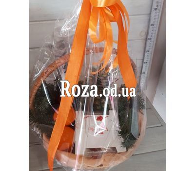Рождественская корзинка с шампанским 2