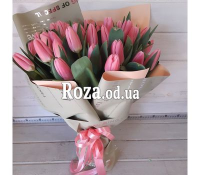 45 розовых тюльпанов 2