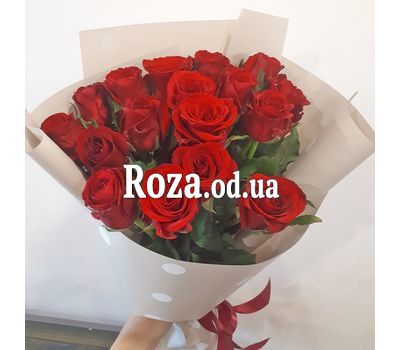 Букет из 17 красных роз 6