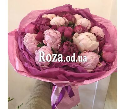 Букет из 21 пионов 4
