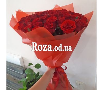 Букет із 45 червоних троянд 2