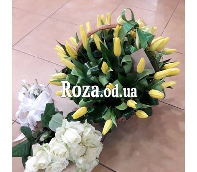 Корзина тюльпанов 1