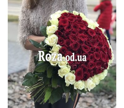 101 роза СЕРДЦЕ 2