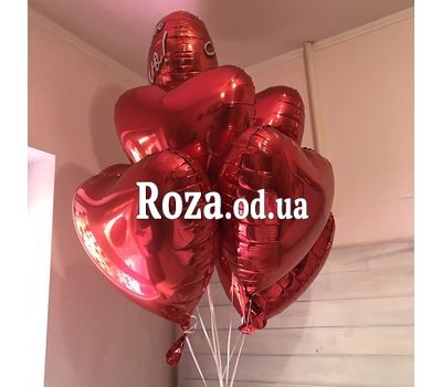 7 воздушных шариков в форме сердца 2