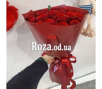Букет из 21 красной розы 7
