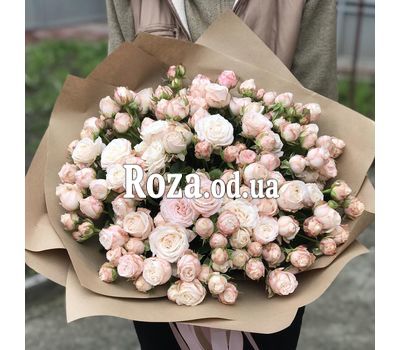 Bouquet of 51 bush roses 3