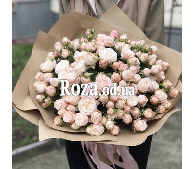 Bouquet of 51 bush roses 4