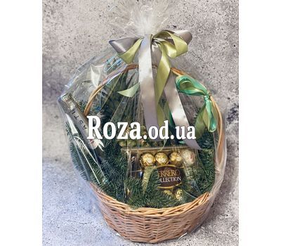 Подарочная корзина с Ferrero Rocher к Рождеству 1