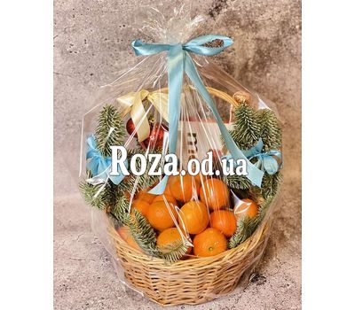 Подарочная корзина с мандаринами 2